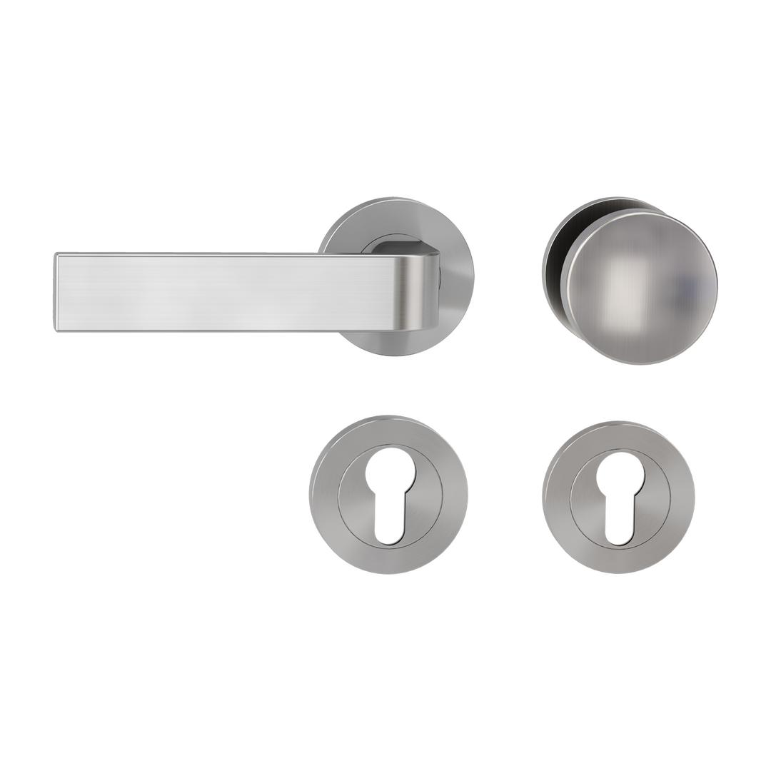 Rosettengarnitur GRAPH by sieger design, Schraubtechnik