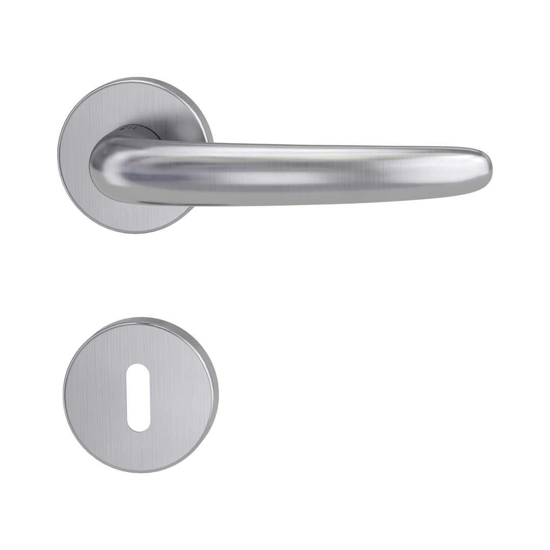 Rosettengarnitur ULMER GRIFF by Max Bill, Cliptechnik