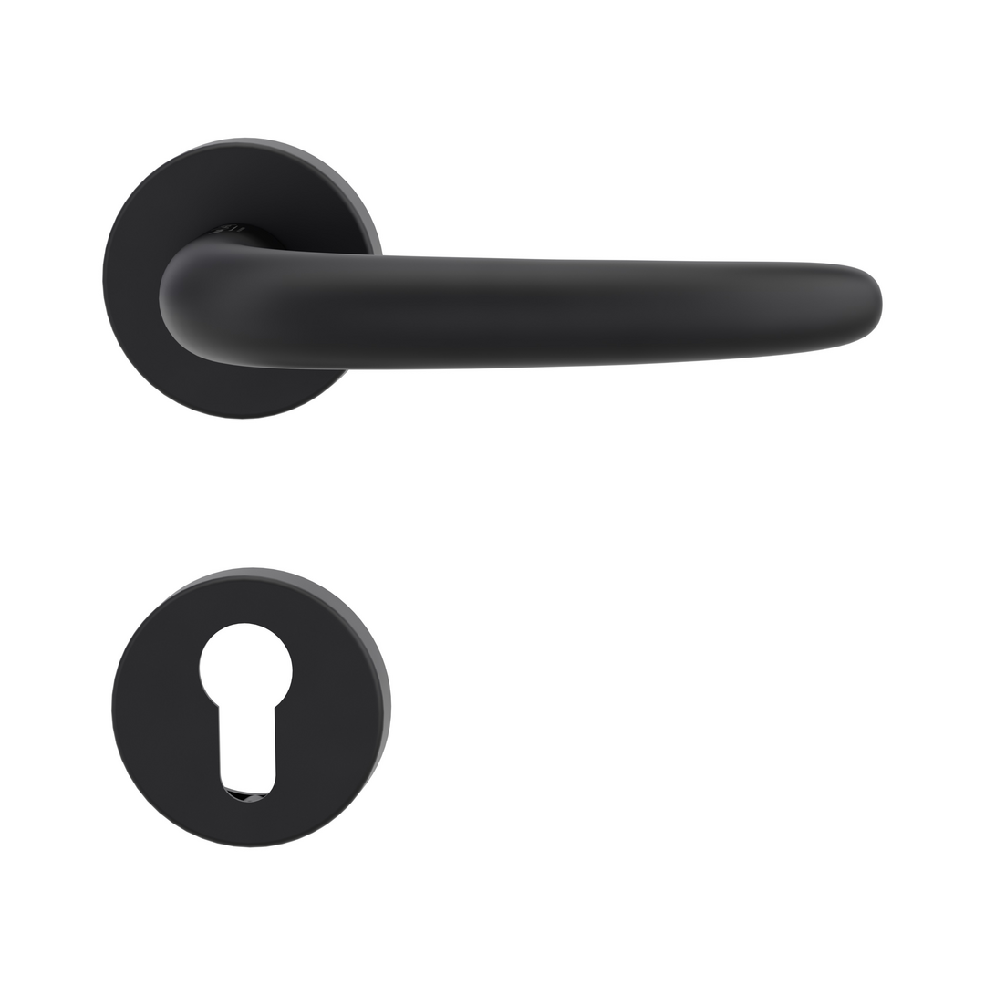 Rosettengarnitur ULMER GRIFF by Max Bill, Cliptechnik