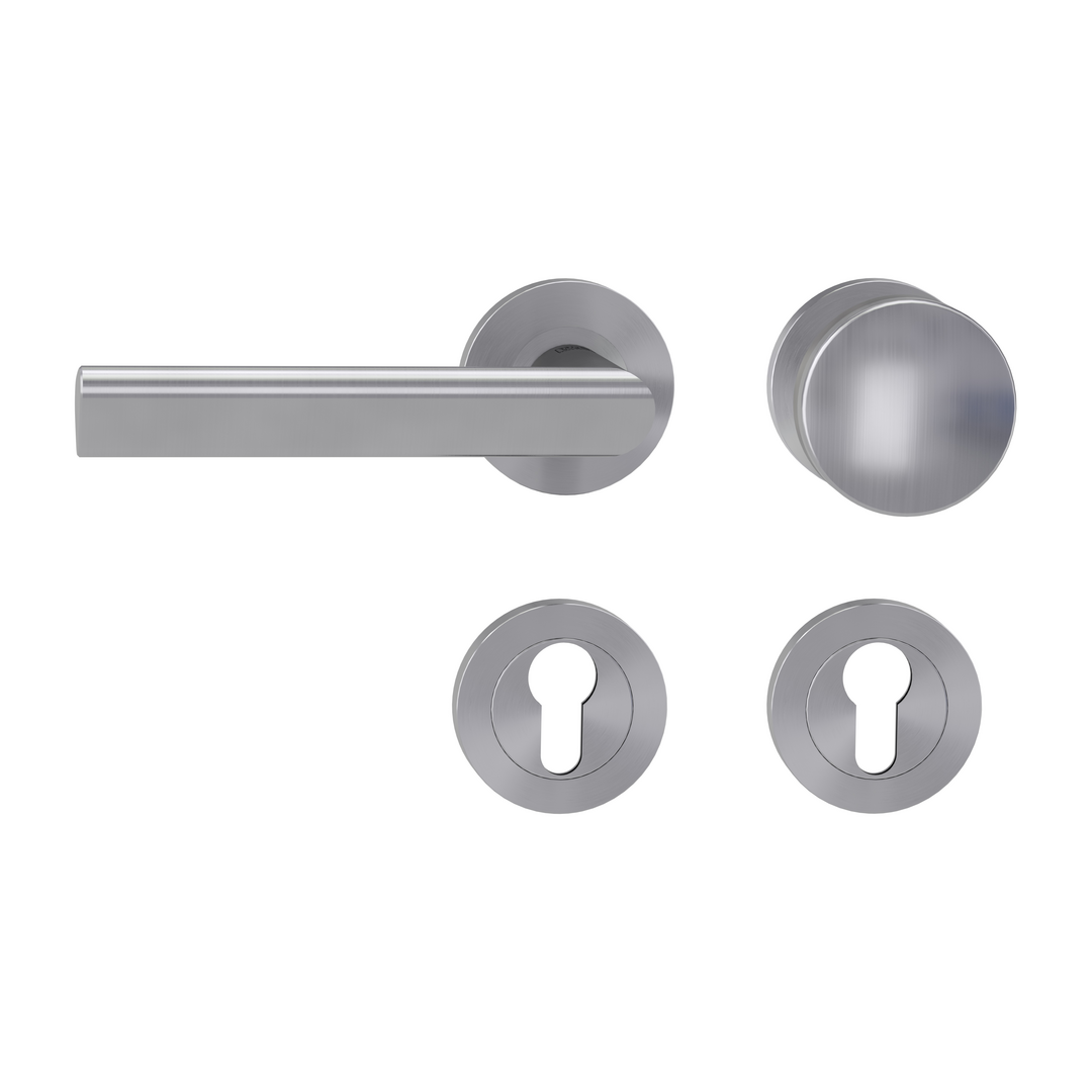 Rosettengarnitur TRI 134, Schraubtechnik