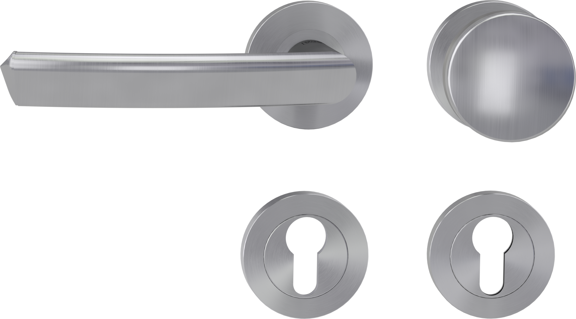 Rosettengarnitur CRYSTAL, Schraubtechnik