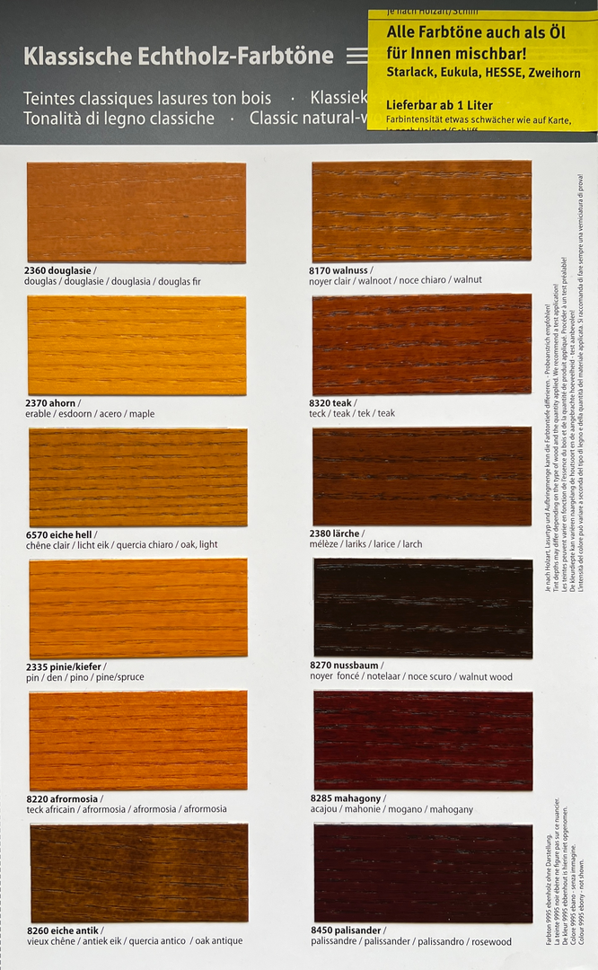 OUTDOORLASUR 5.15, für gehobelte Untergründe