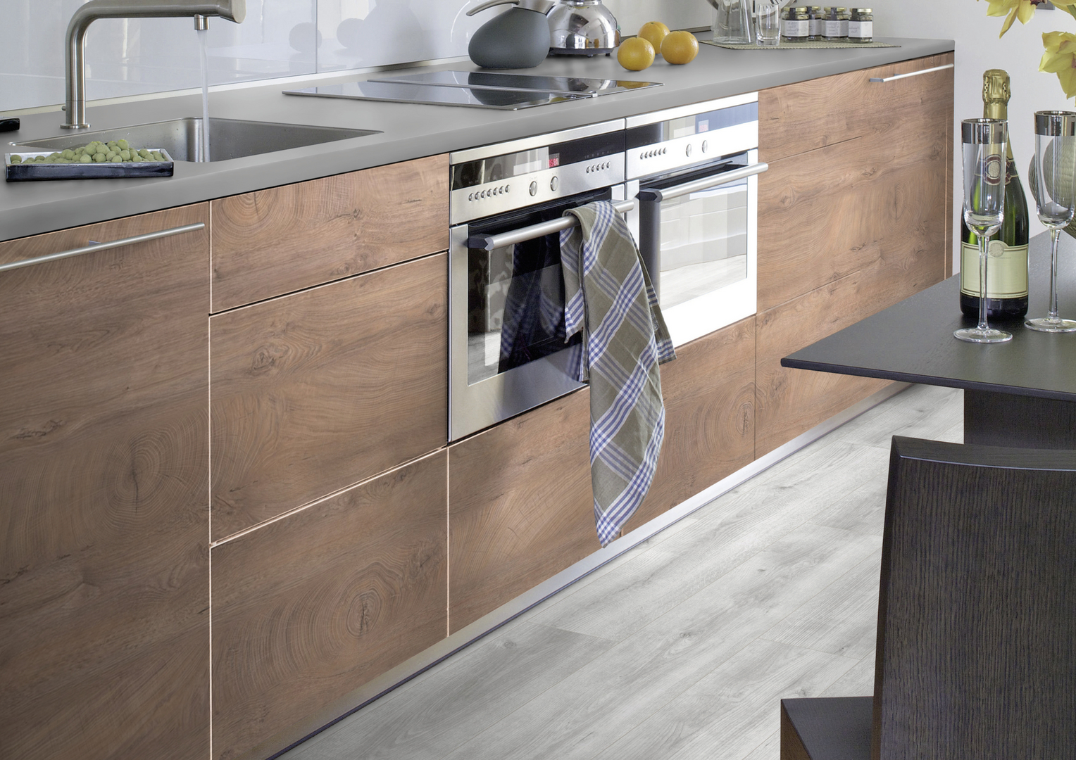 Arbeitsplatte Postforming K5412 Eiche Endgrain raw