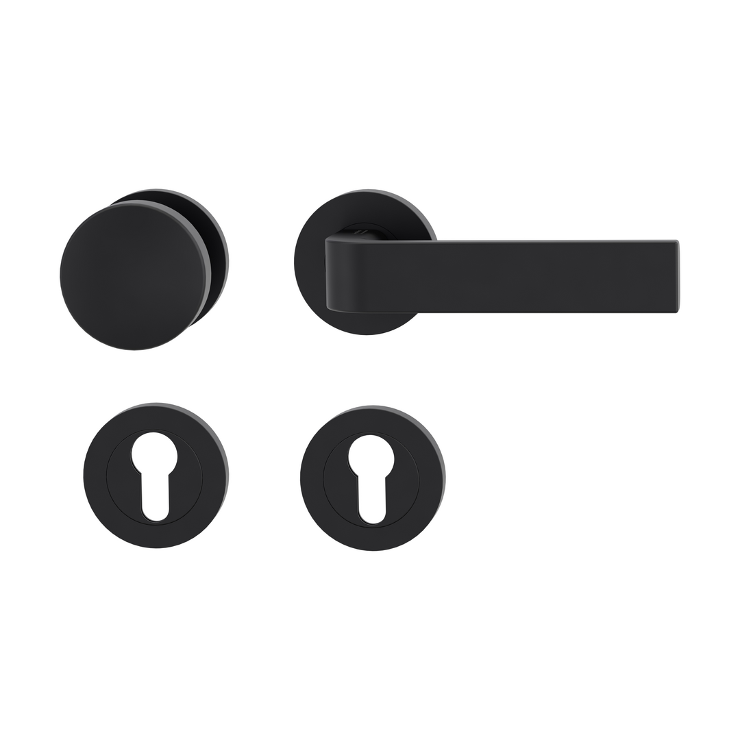 Rosettengarnitur GRAPH by sieger design, Schraubtechnik