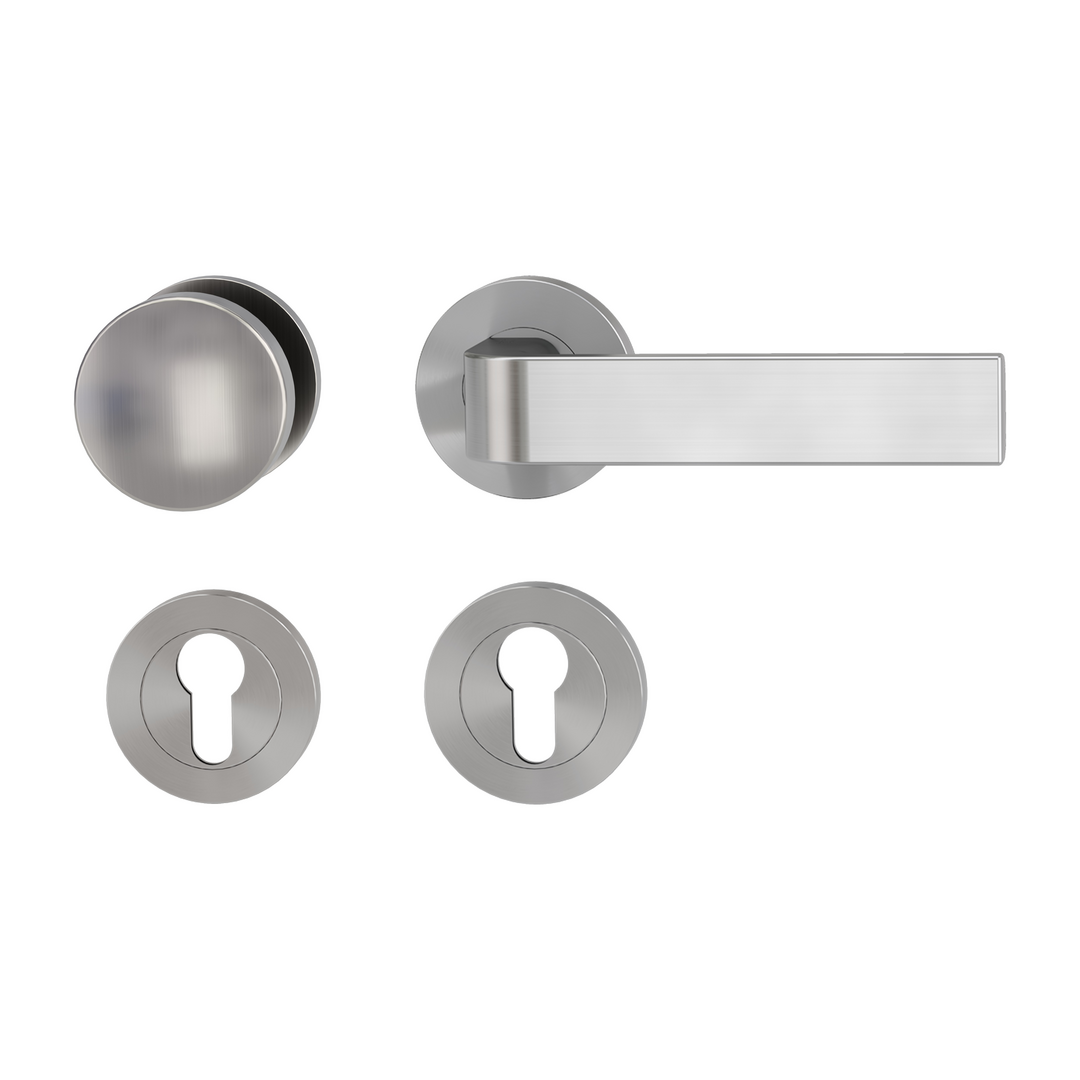 Rosettengarnitur GRAPH by sieger design, Schraubtechnik