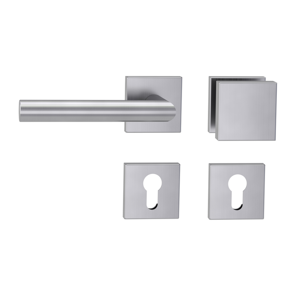 Rosettengarnitur LUCIA SQUARE, Cliptechnik