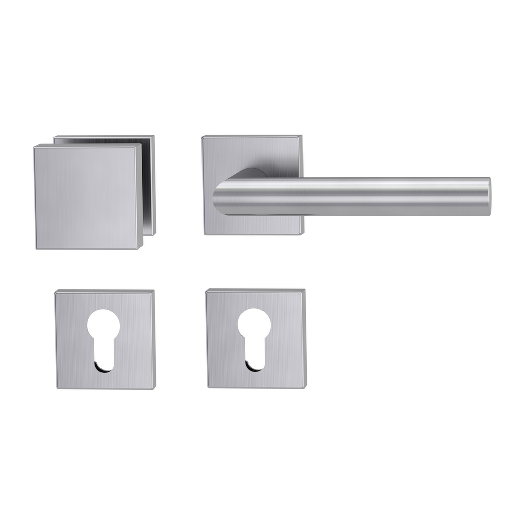 Rosettengarnitur LUCIA SQUARE, Cliptechnik