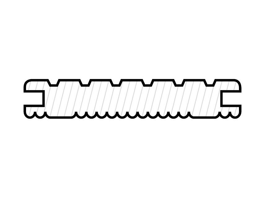 Dielen WPC / BPC Terradura Kombiprofil - Massivprofil,