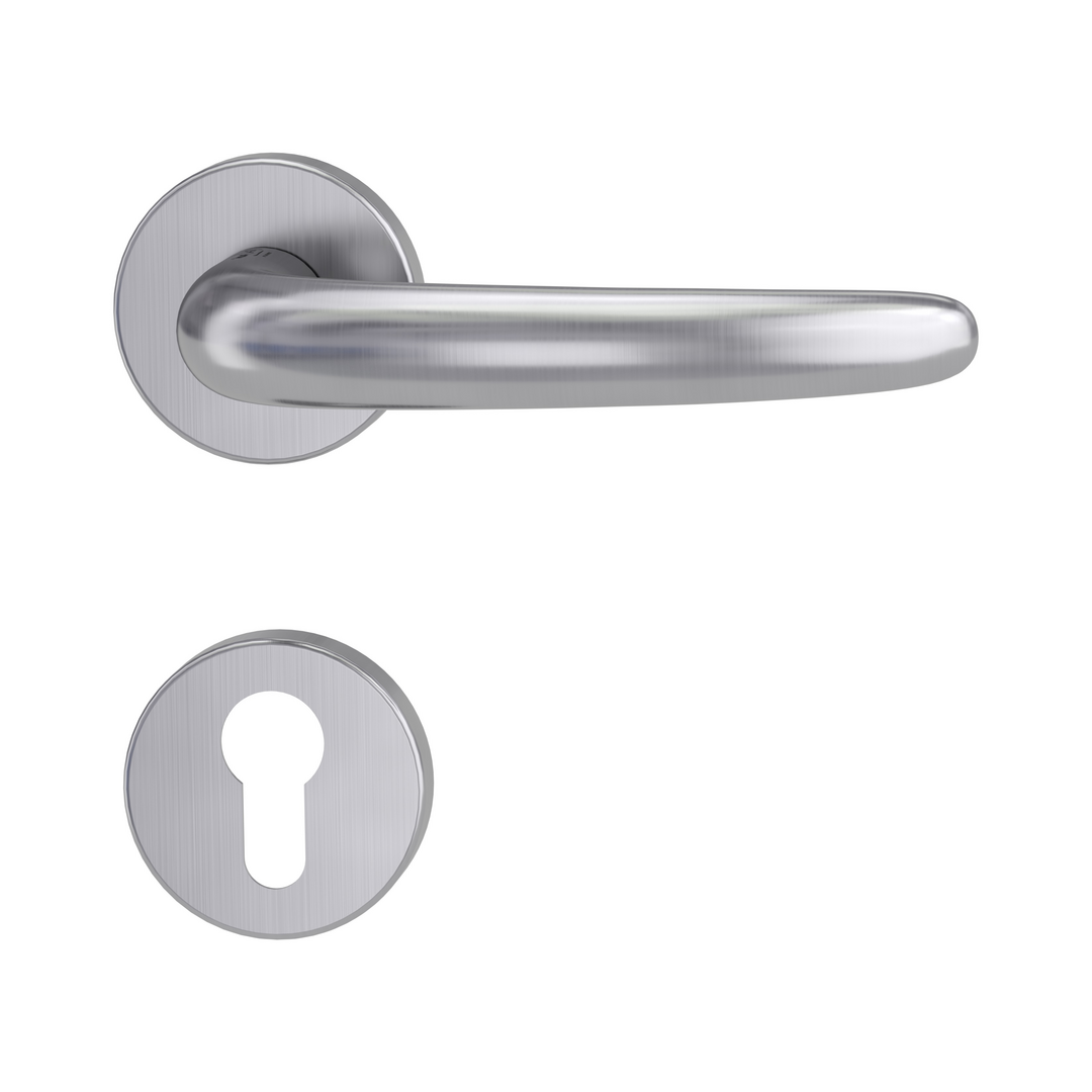 Rosettengarnitur ULMER GRIFF by Max Bill, Cliptechnik