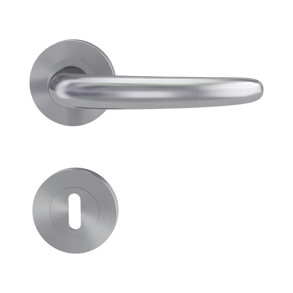 Rosettengarnitur ULMER GRIFF by Max Bill, Schraubtechnik