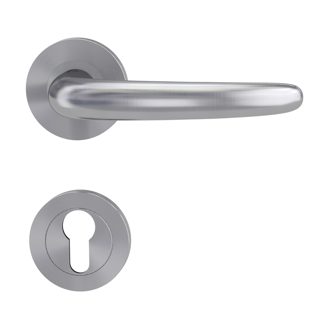 Rosettengarnitur ULMER GRIFF by Max Bill, Schraubtechnik