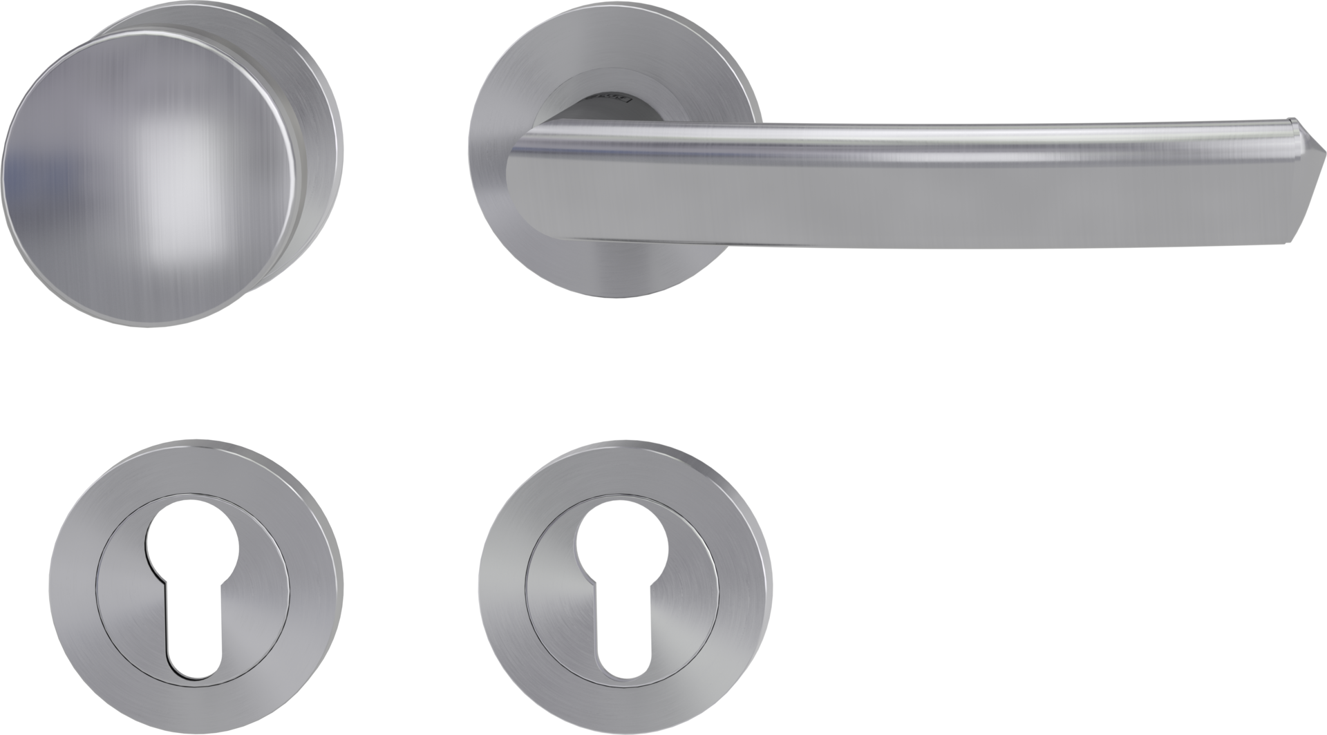 Rosettengarnitur CRYSTAL, Schraubtechnik