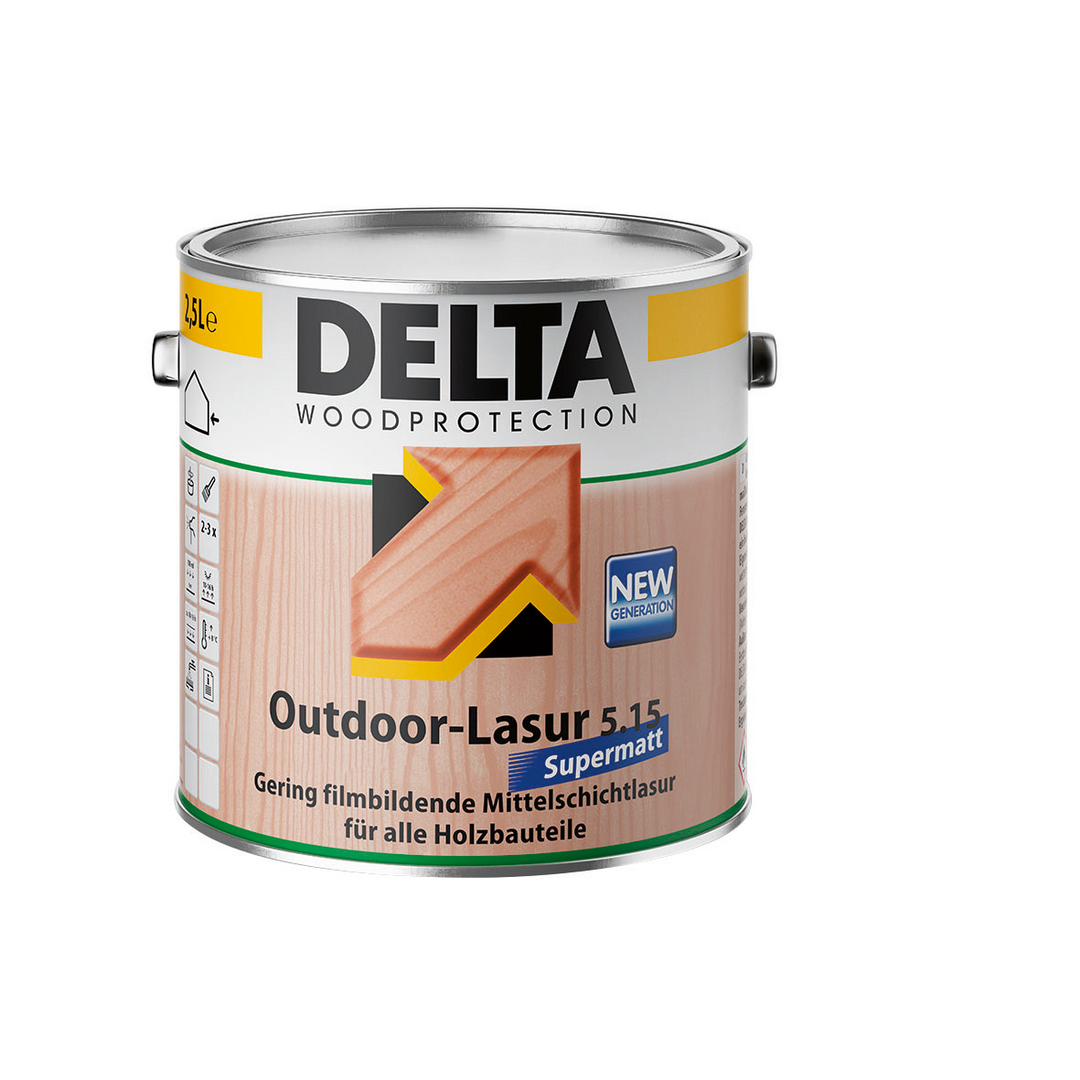 OUTDOORLASUR 5.15, für gehobelte Untergründe