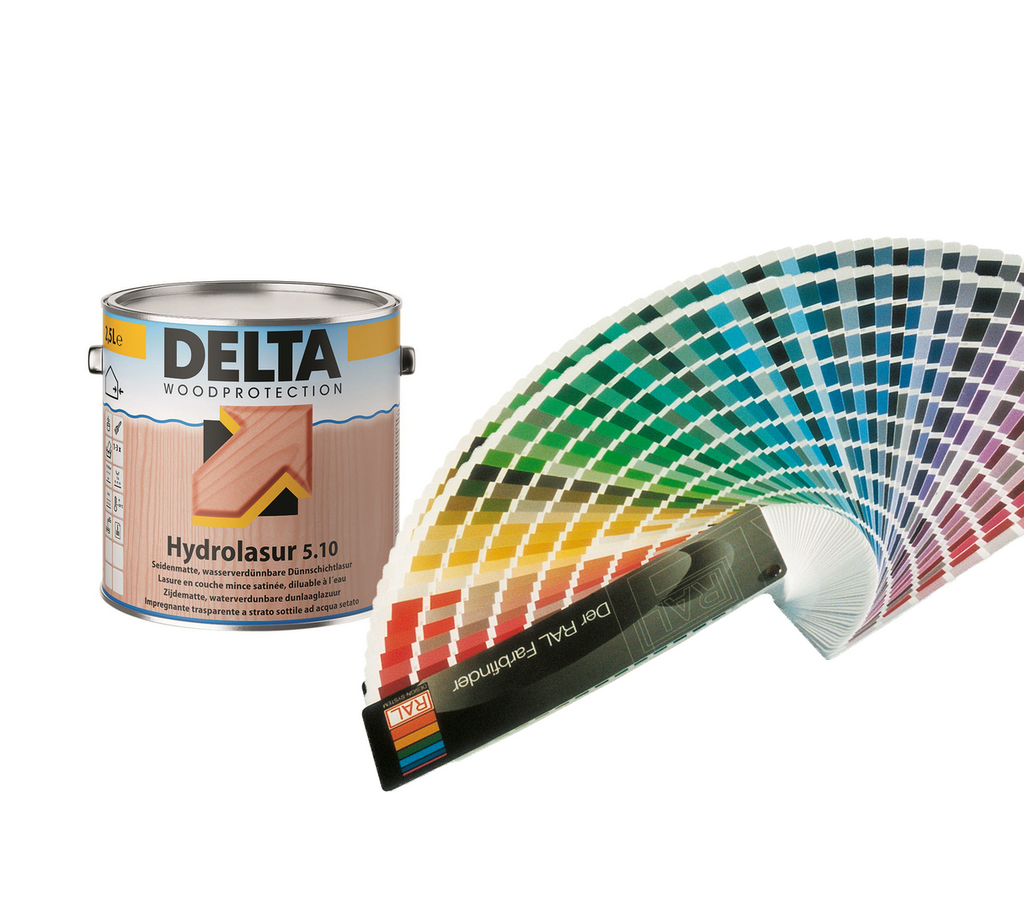 Hydrolasur 5.10, wasserverdünnbare Dünnschichtlasur für Decken und Wandelemente